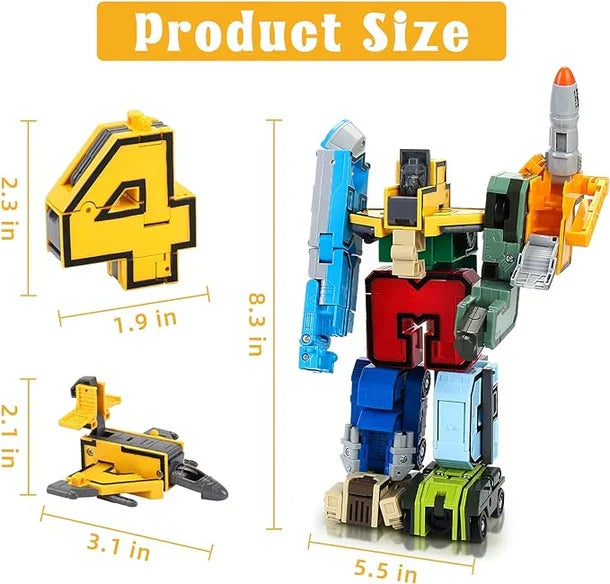 NumberBot Transformers Set