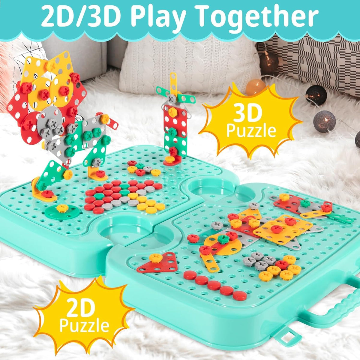 Kidoocraft Little Engineer™ DIY Montessori Tool Kit with 224pcs