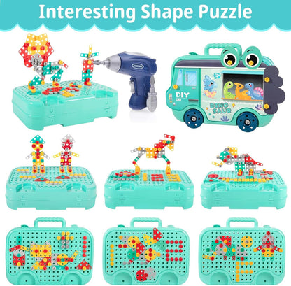 Kidoocraft Little Engineer™ DIY Montessori Tool Kit with 224pcs