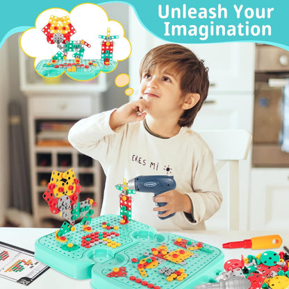 Kidoocraft Little Engineer™ DIY Montessori Tool Kit with 224pcs