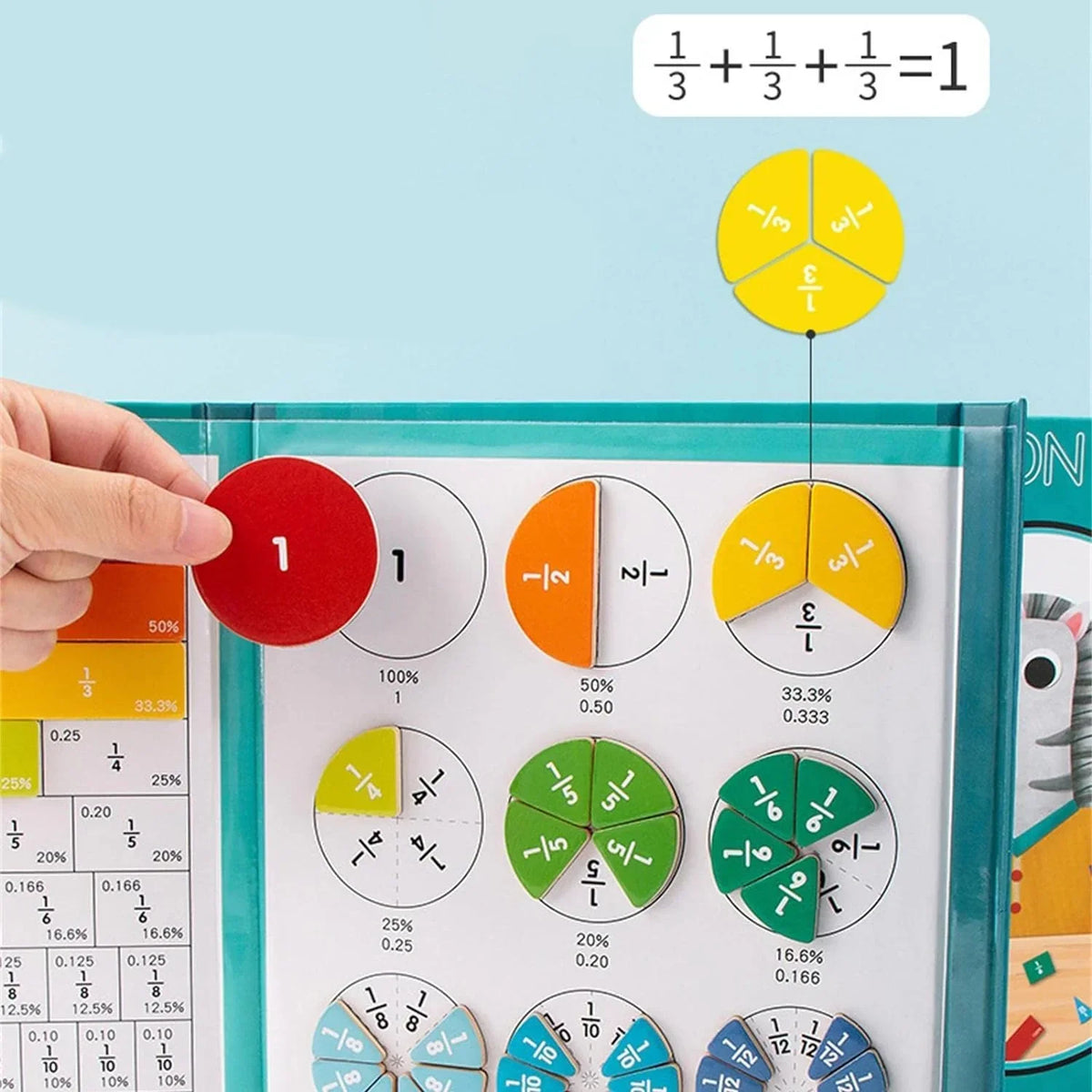 Montessori Magnetic Fraction Learning Set